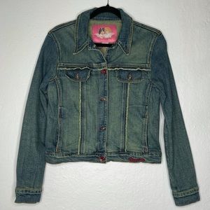 Vintage Fiorucci Denim Embroidered Jacket Size M